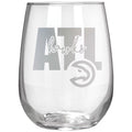 Atlanta Hawks Etched 17oz. Stemless Wine Glass N150