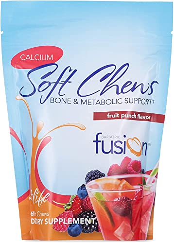 Calcium Citrate & Energy Soft Chew Bariatric Vitamin Fruit Punch Sugar Free 60 Count S271643