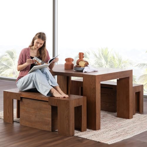 Extendable Solid Wood Dining Table R258542