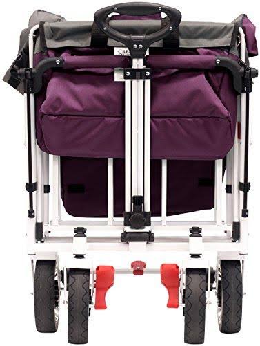 Magenta Push-Pull Folding Wagon with Canopy M6244