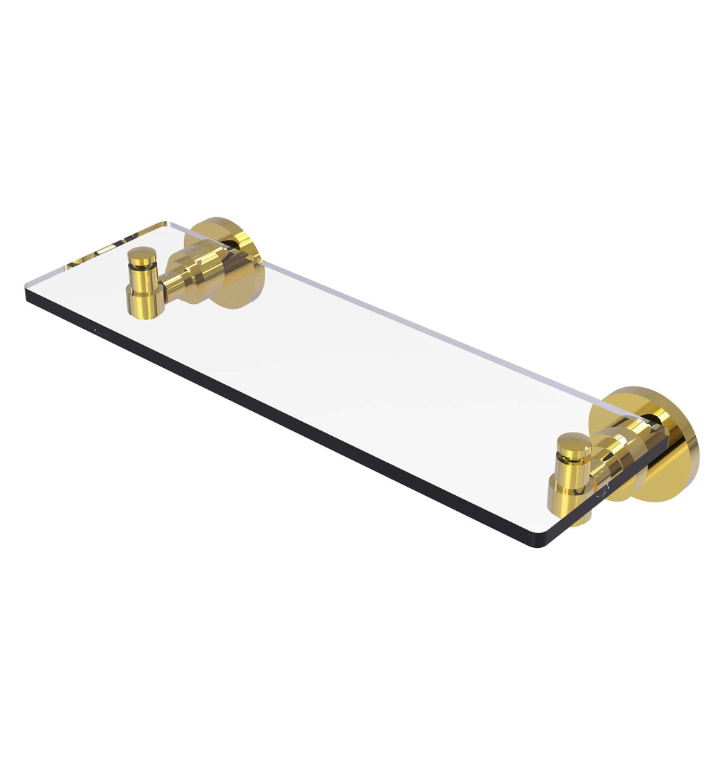 Polished Brass 16x22 Glass Shelf N5538