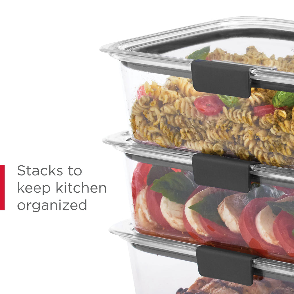 Set of 5 Clear Tritan Food Storage Containers, 1.3 Cup D172