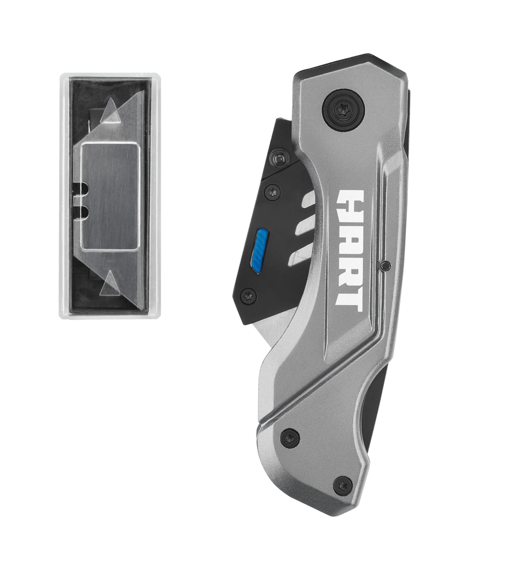Folding Lock-Back Utility Knife with 10 Blades O93367