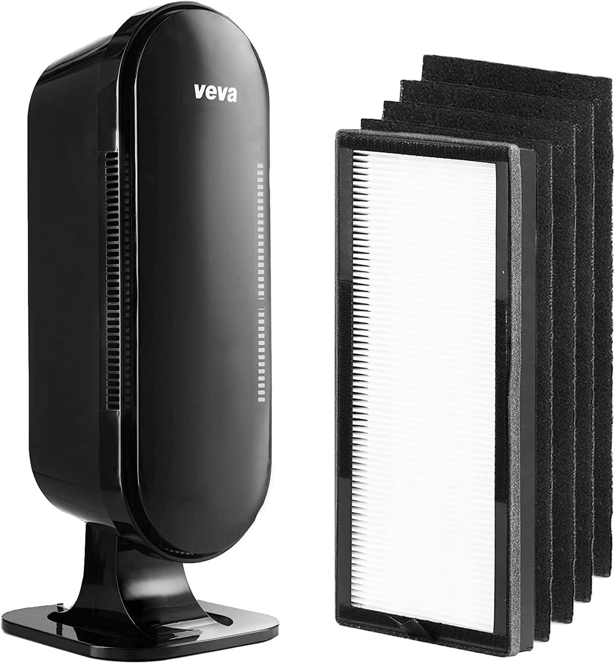 Black HEPA Air Purifier with 4 Carbon Pre Filters X931224