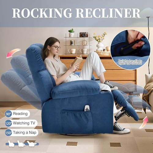 Beige Massage Heat Recliner Chair A308956