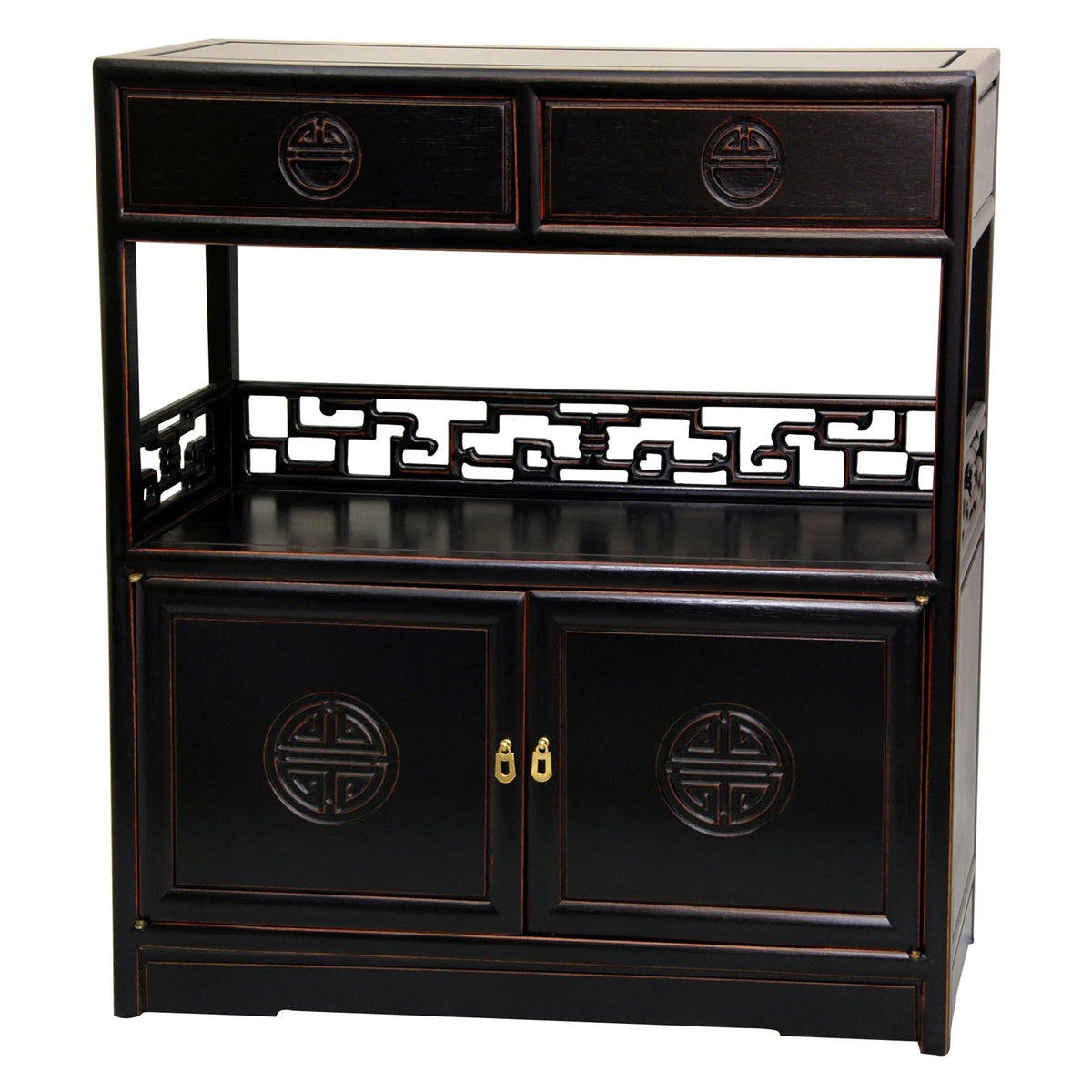 Rosewood Display Cabinet Y684590