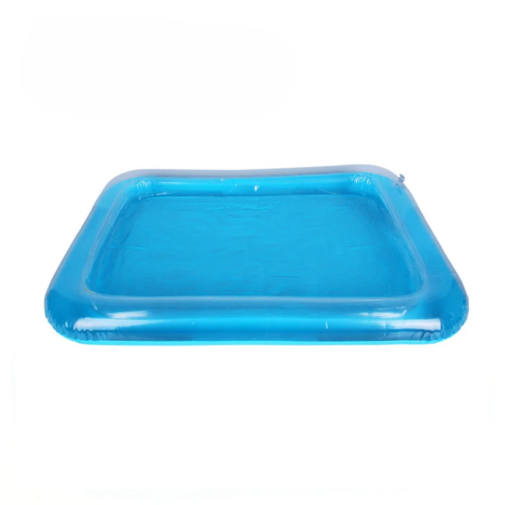 Blue Inflatable Sandbox Play Sand Tray H240324