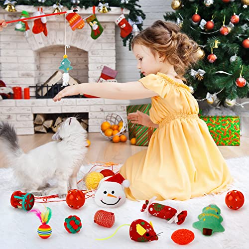 Christmas 12 PCS Catnip Plush Cat Toys O68512