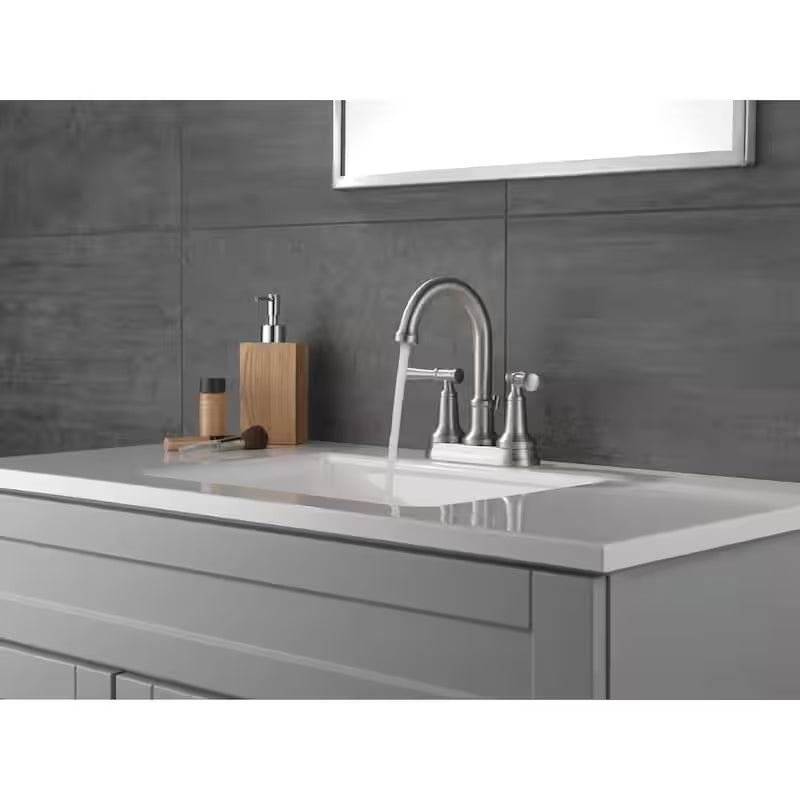 2-Handle Centerset Bathroom Faucet in Brushed Nickel G762922