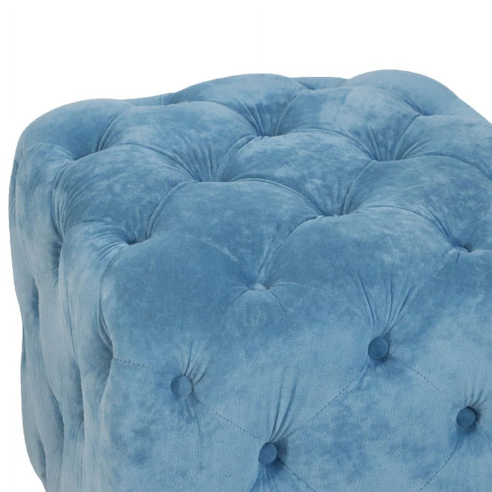 Velvet Upholstered Ottoman L766