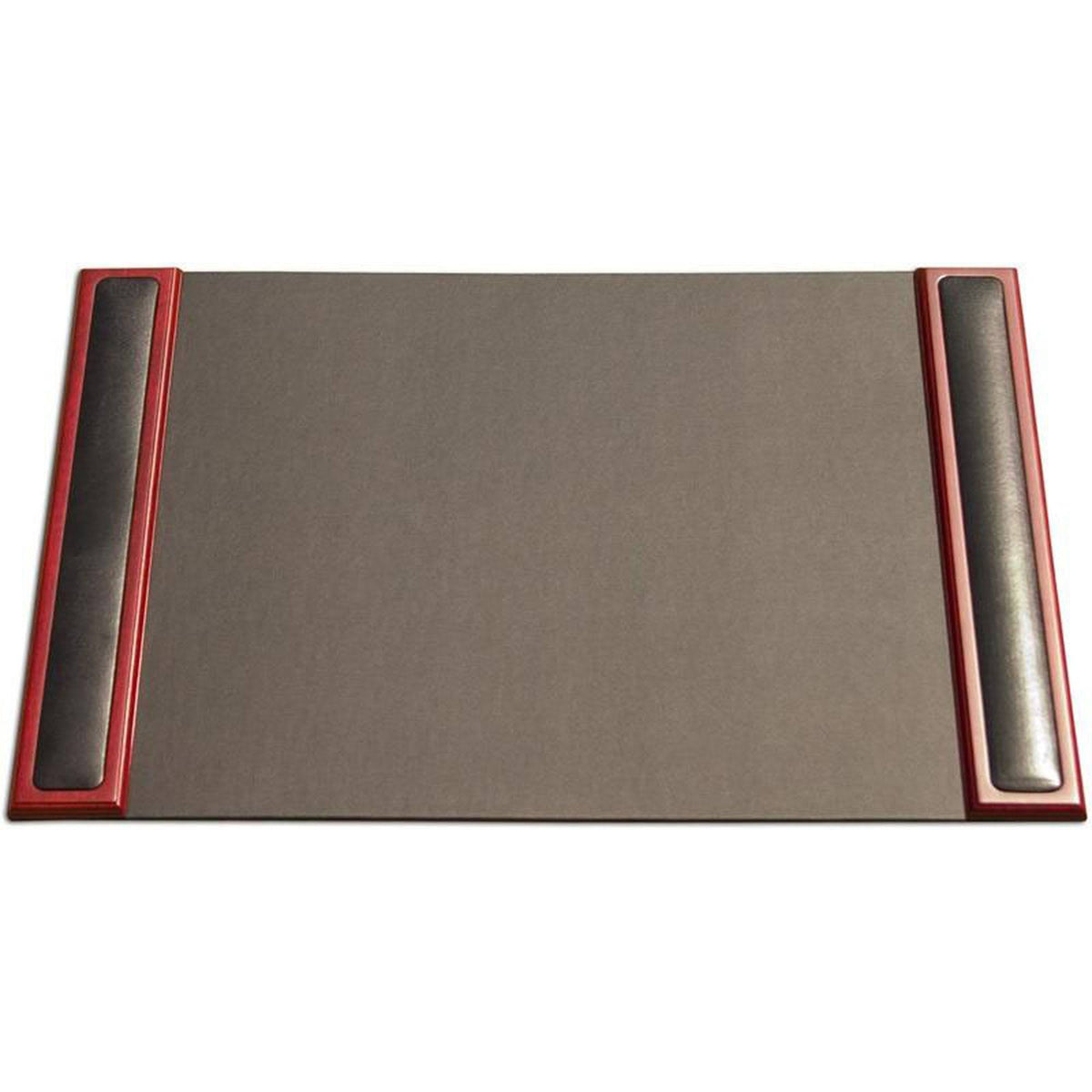 Wood & Leather Desk Pad with Side Rails U281868