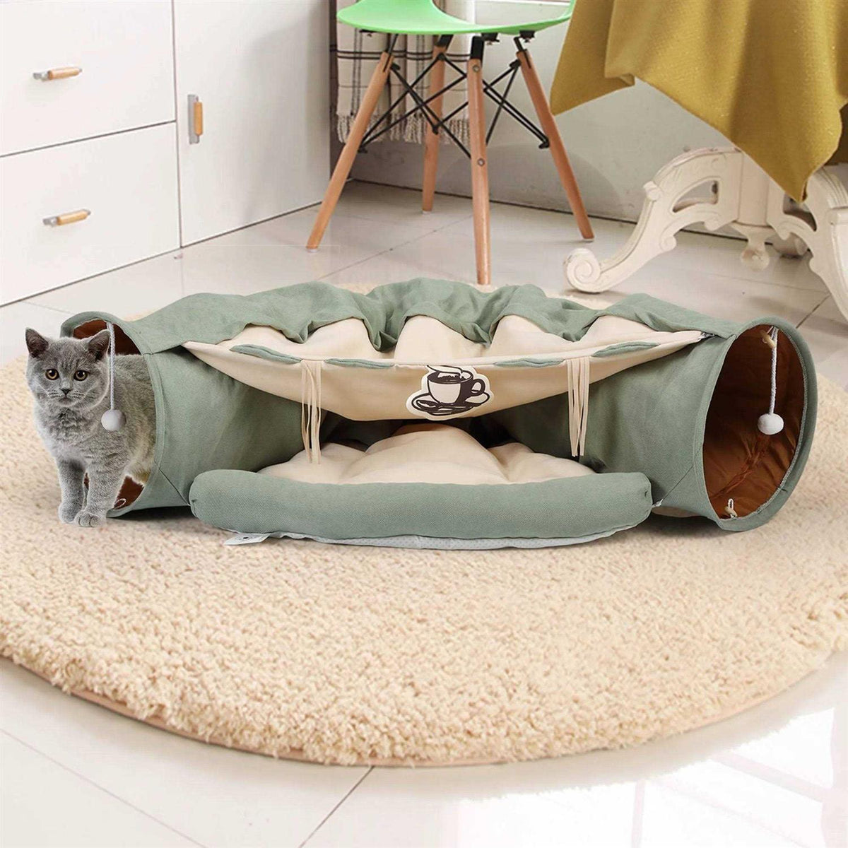 Collapsible Cat Tunnel Bed L323316