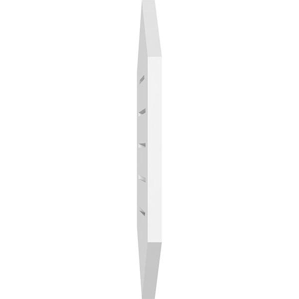 12x22W x 30x22H Vertical Peaked Surface Mount PVC Gable Vent 9/12 Pitch X38118