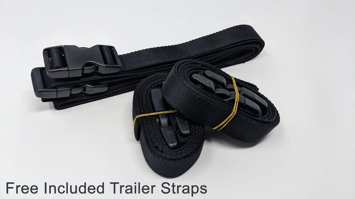 Gray Black All Weather Trailerable Jet Ski Cover with Trailer Straps and Storage Bag R8266