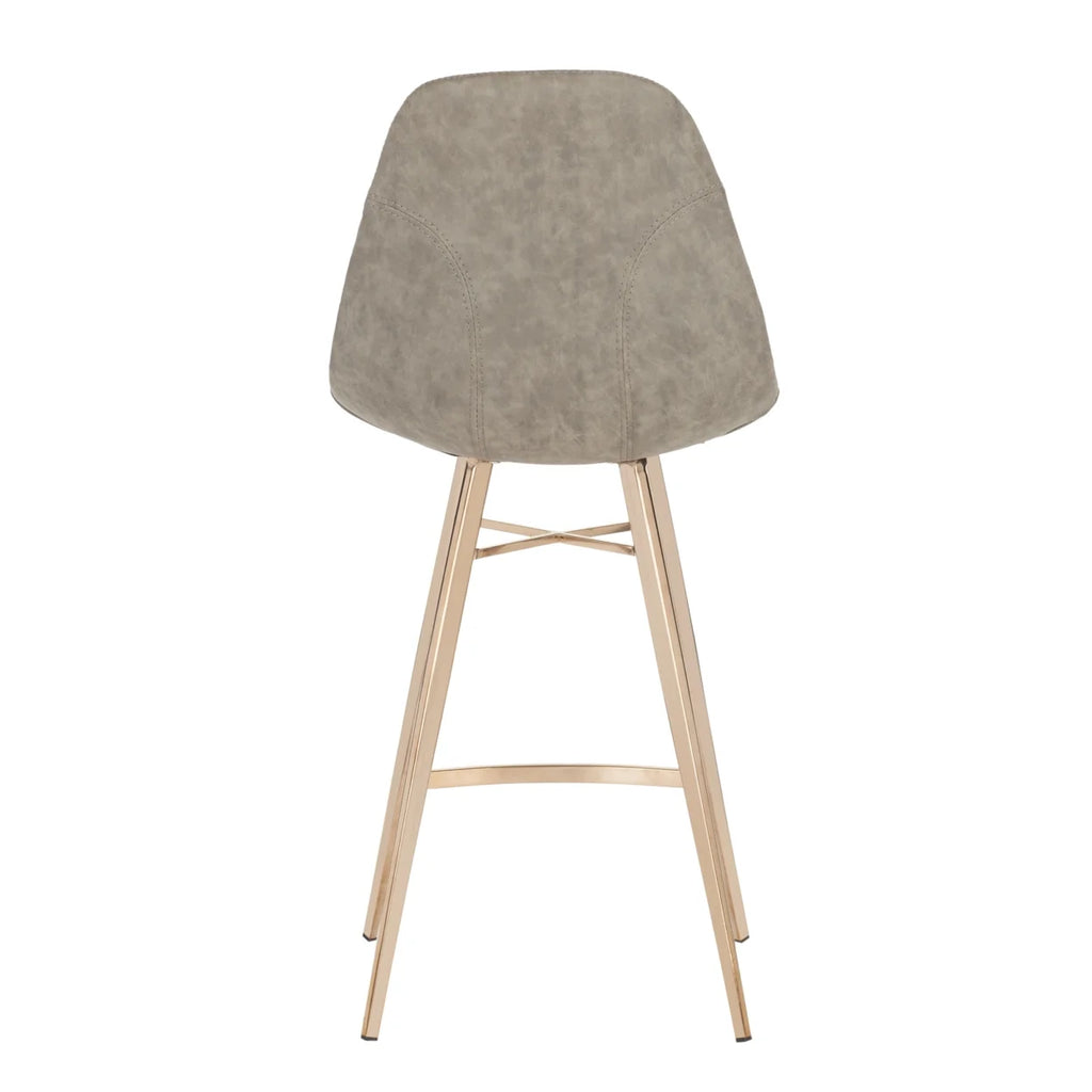 Modern Glam Counter Stool with Footrest K28665