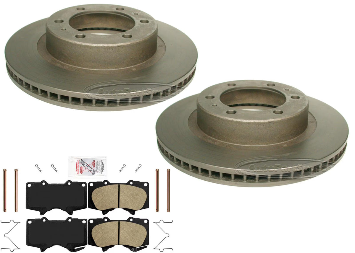 Off Road Disc Brake Rotors Pads Hardware for Toyota Tacoma 2005-2022 4x4 6 Lug V909