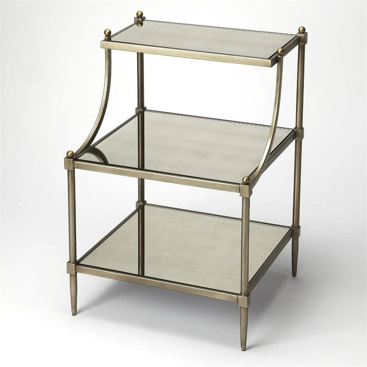 Mirrored End Table Set of 2 X27842