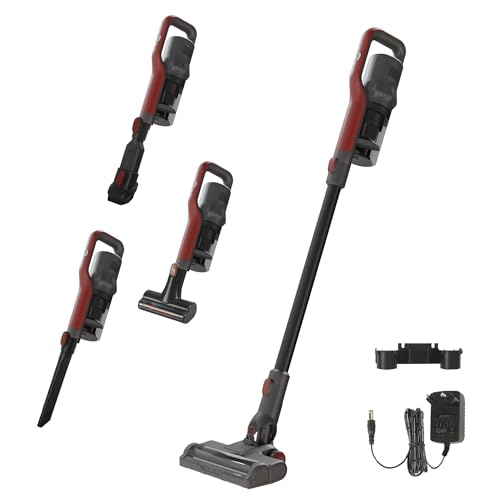 Cordless Stick Vacuum Cleaner 45KPa 40Mins 4 in 1 Black Red F5012