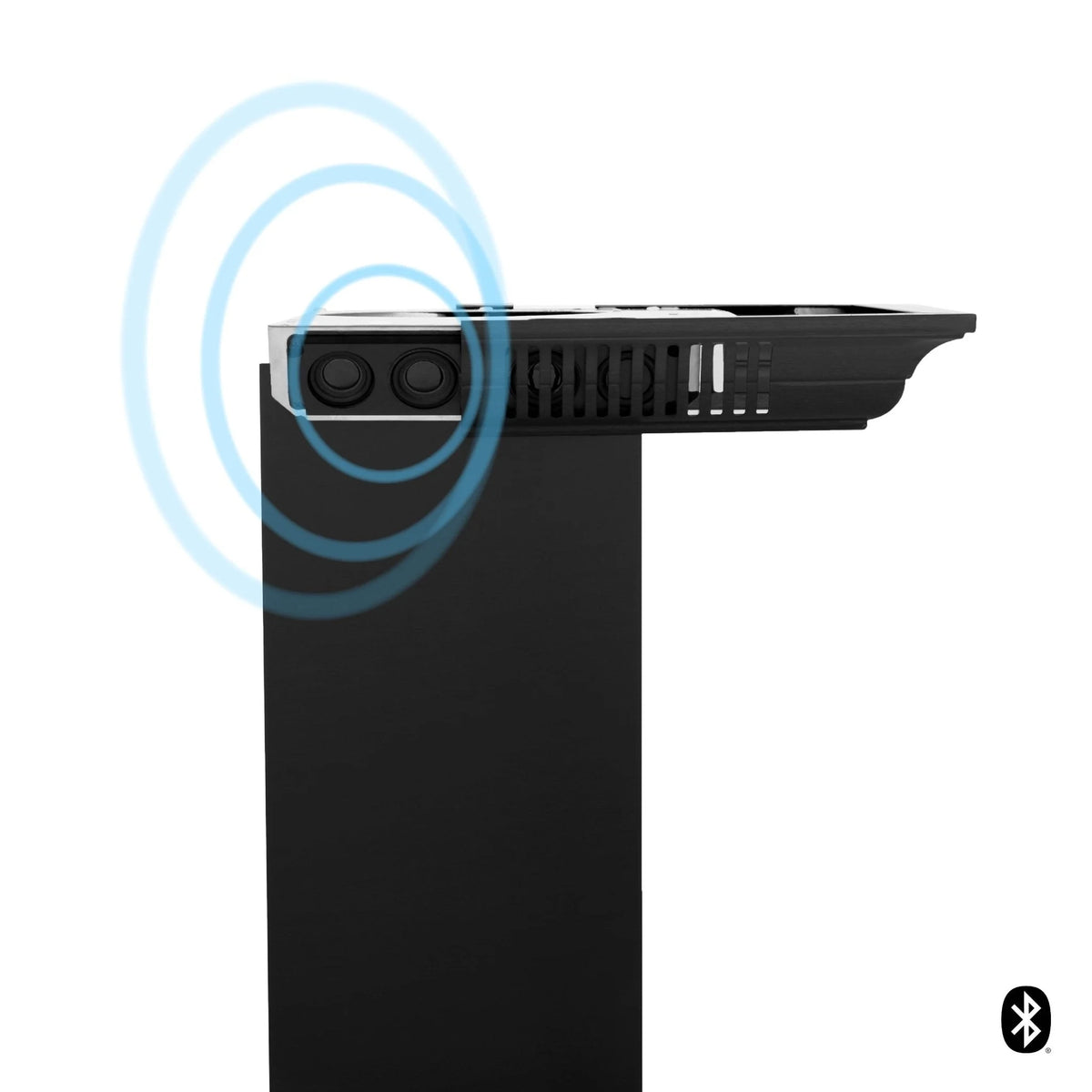 42 Island Mount Range Hood Black Stainless Steel with Built-in Speakers L4340