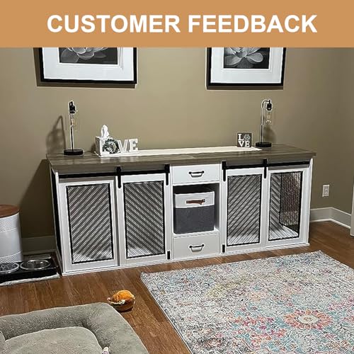 47.2" Heavy Duty Dog Crate with Drawers M868979