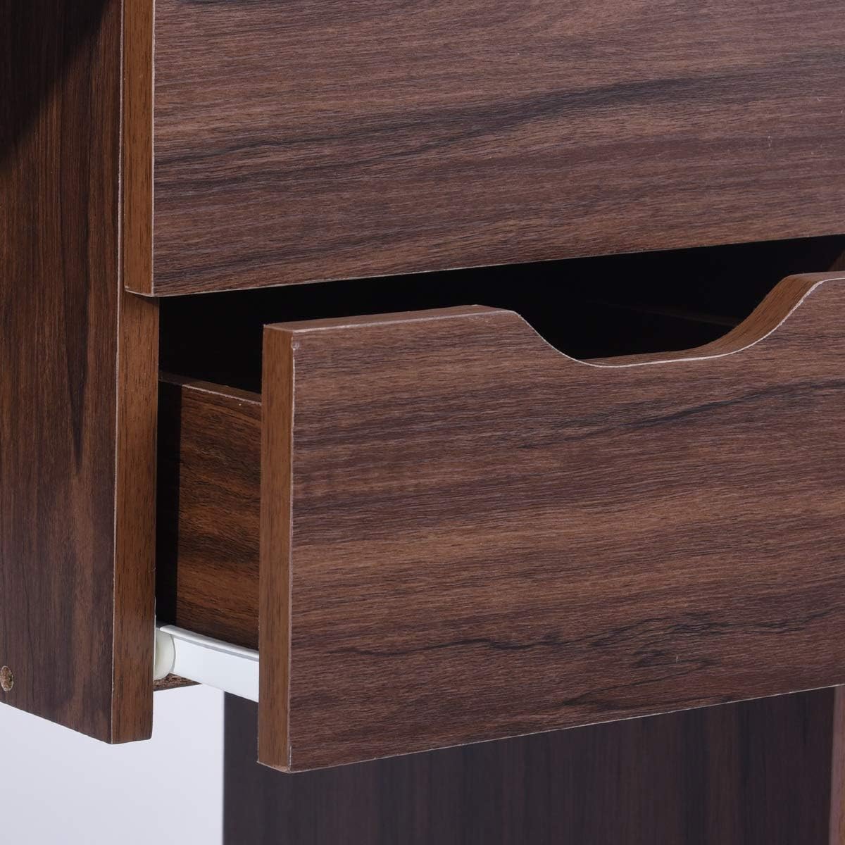 Computer Desk with Drawer 35.4 in Small Wood Desk R191