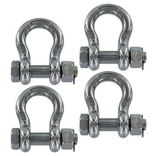 Stainless Steel Bolt Type Anchor Shackle - 4 Pack B71379