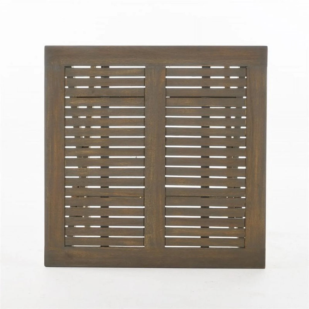 Gray Wooden Foldable Patio Dining Table K5628