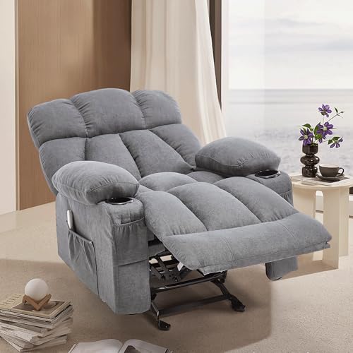 Beige Massage Heat Recliner Chair A308956