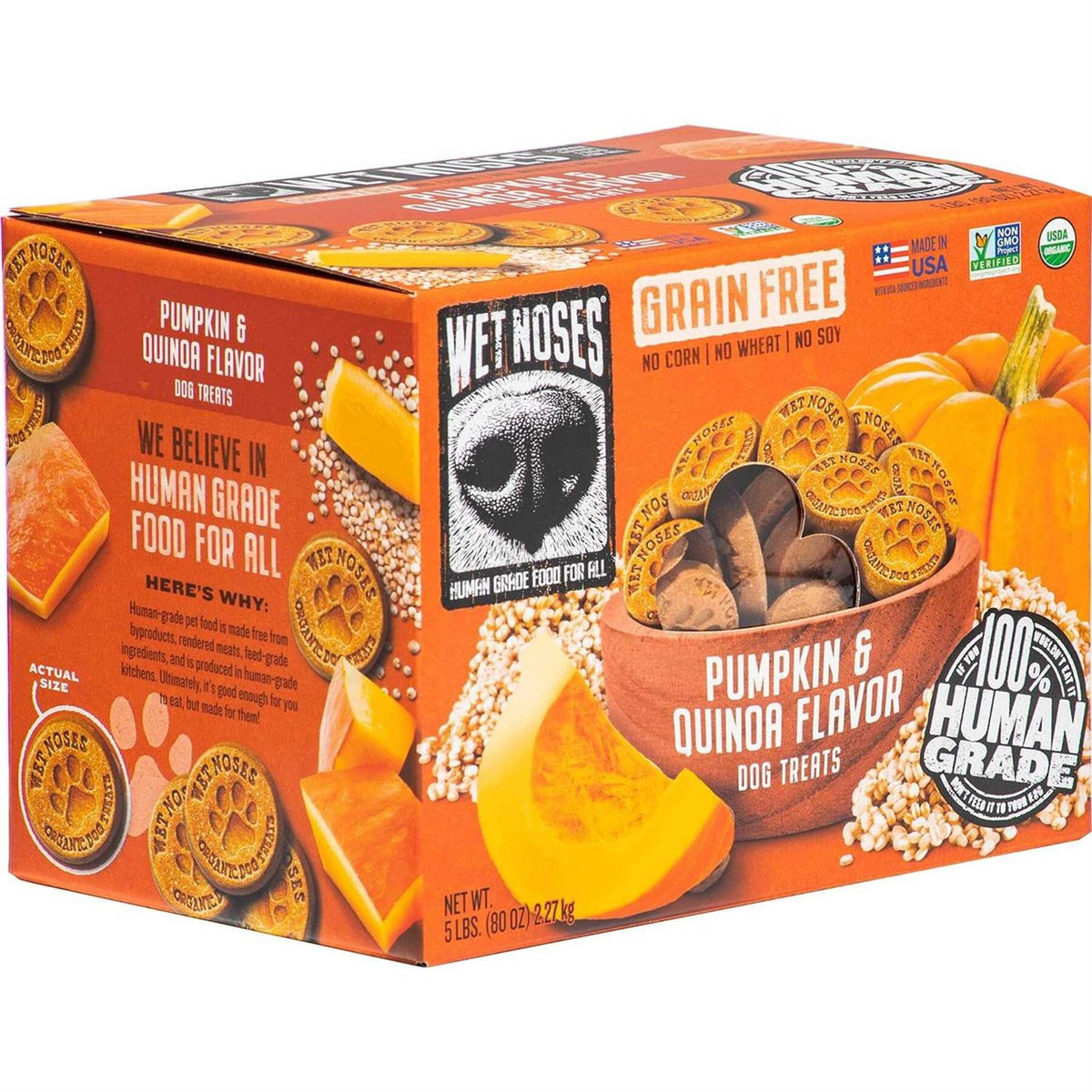 Grain Free Pumpkin Quinoa Dog Treats Q4655