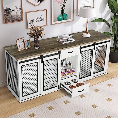47.2" Heavy Duty Dog Crate with Drawers M868979