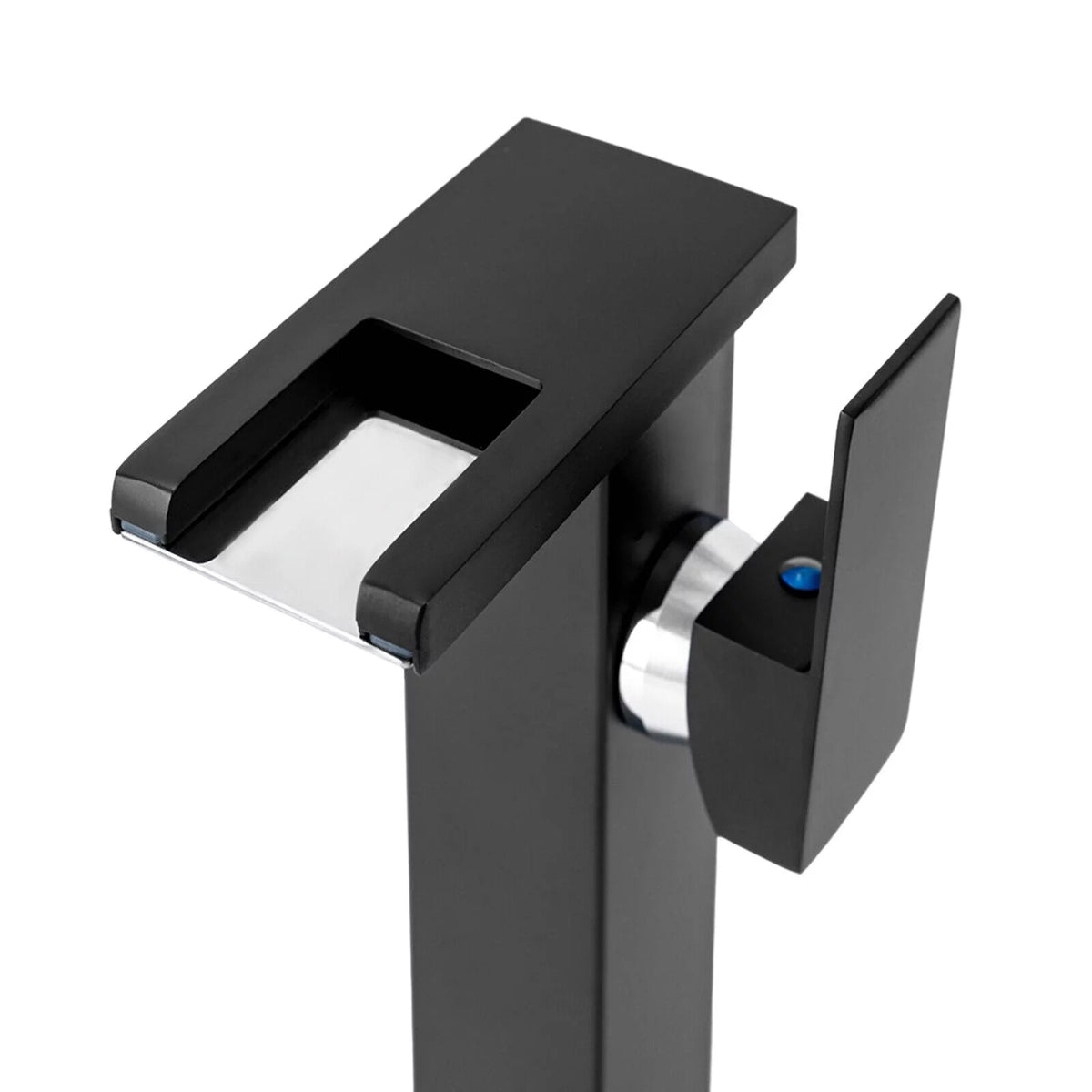 Black Wall Mount Waterfall Sink Faucet M42827