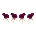 Velvet Accent Chair Set of 4 I23974