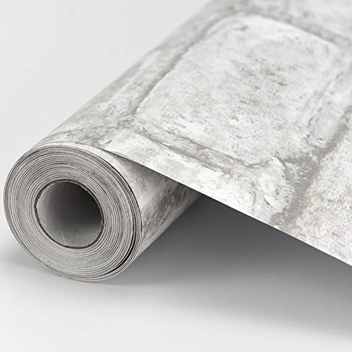 White & Off-White Peel Stick Wallpaper K741