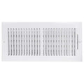 10 x 4 Inch White Steel Air Vent Cover J29314