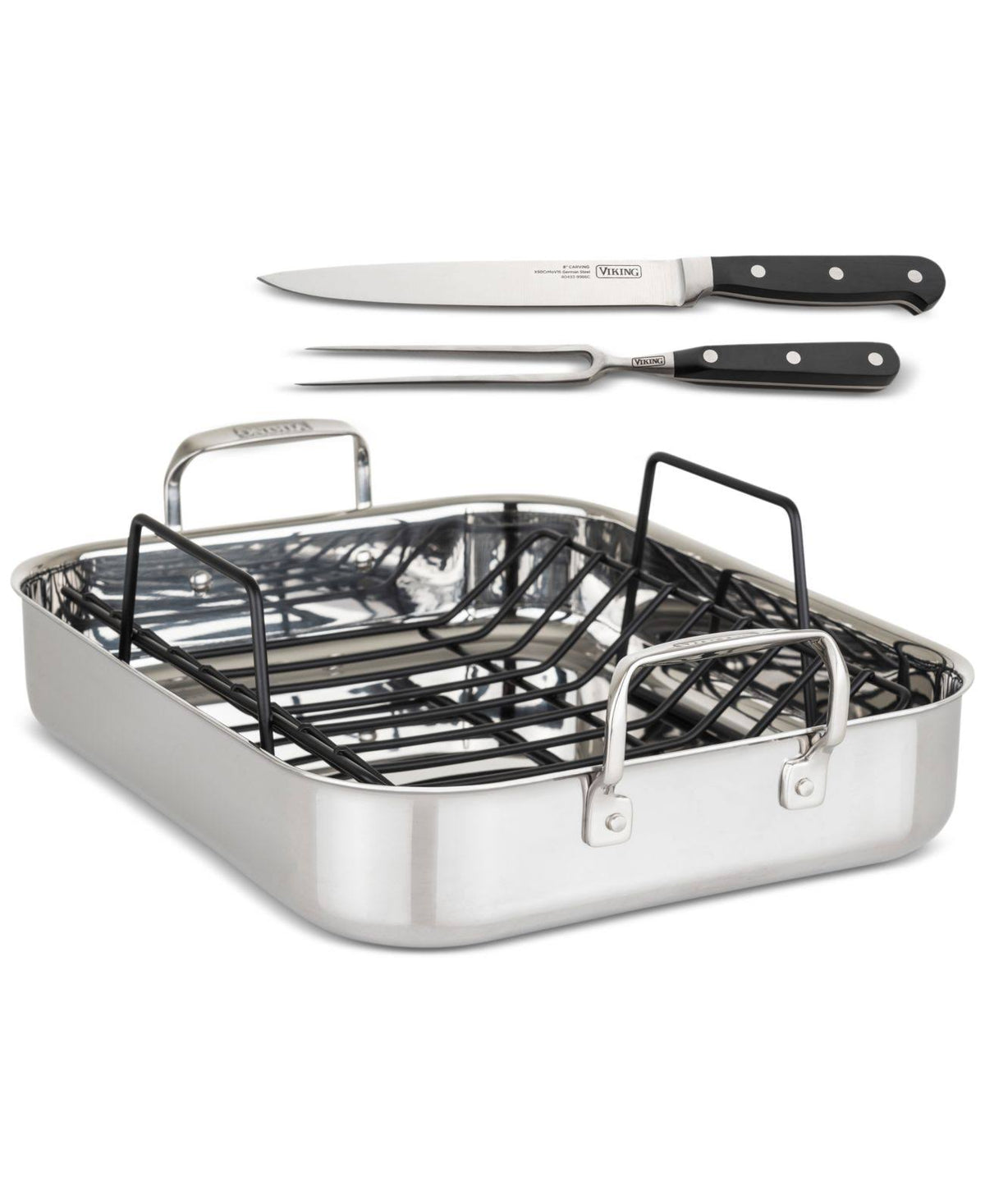 Stainless Steel Roasting Pan with Rack S468579