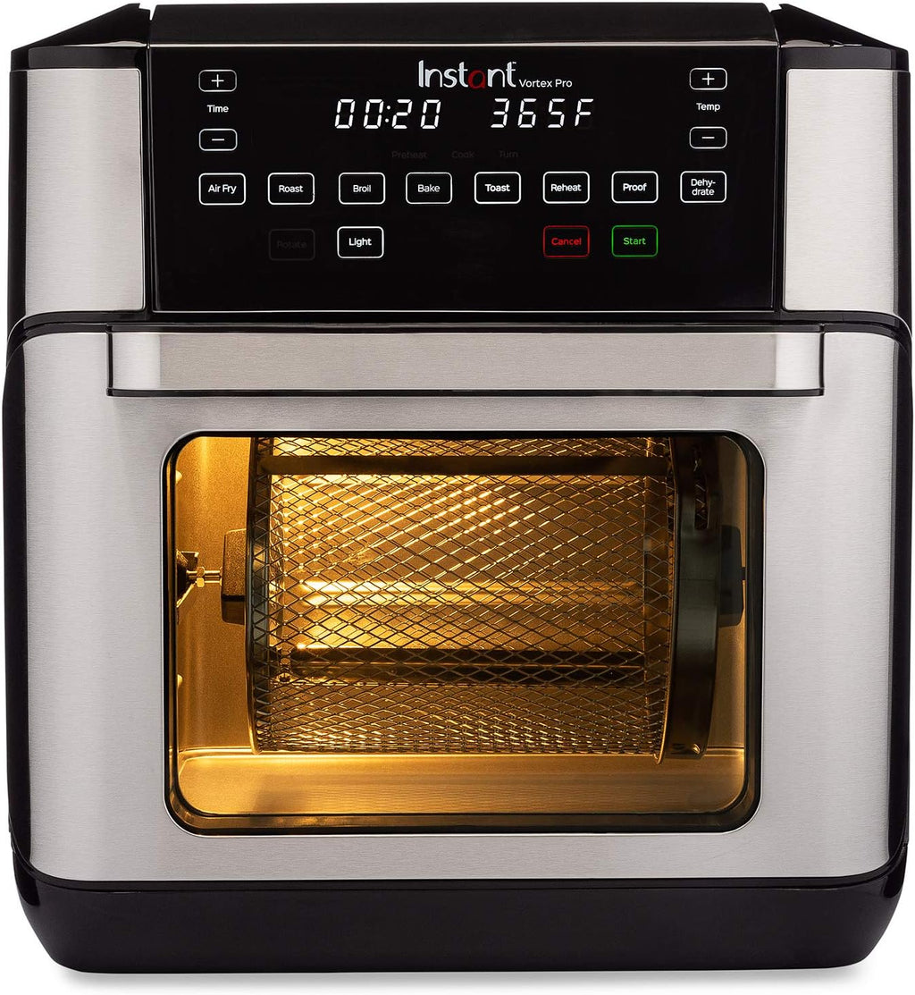 10 Quart Stainless Steel Black Air Fryer A2380