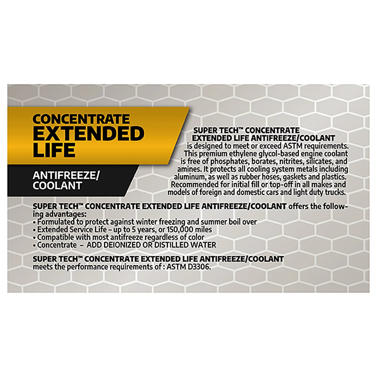 Extended Life Concentrate Antifreeze/Coolant, 1 Gal W729