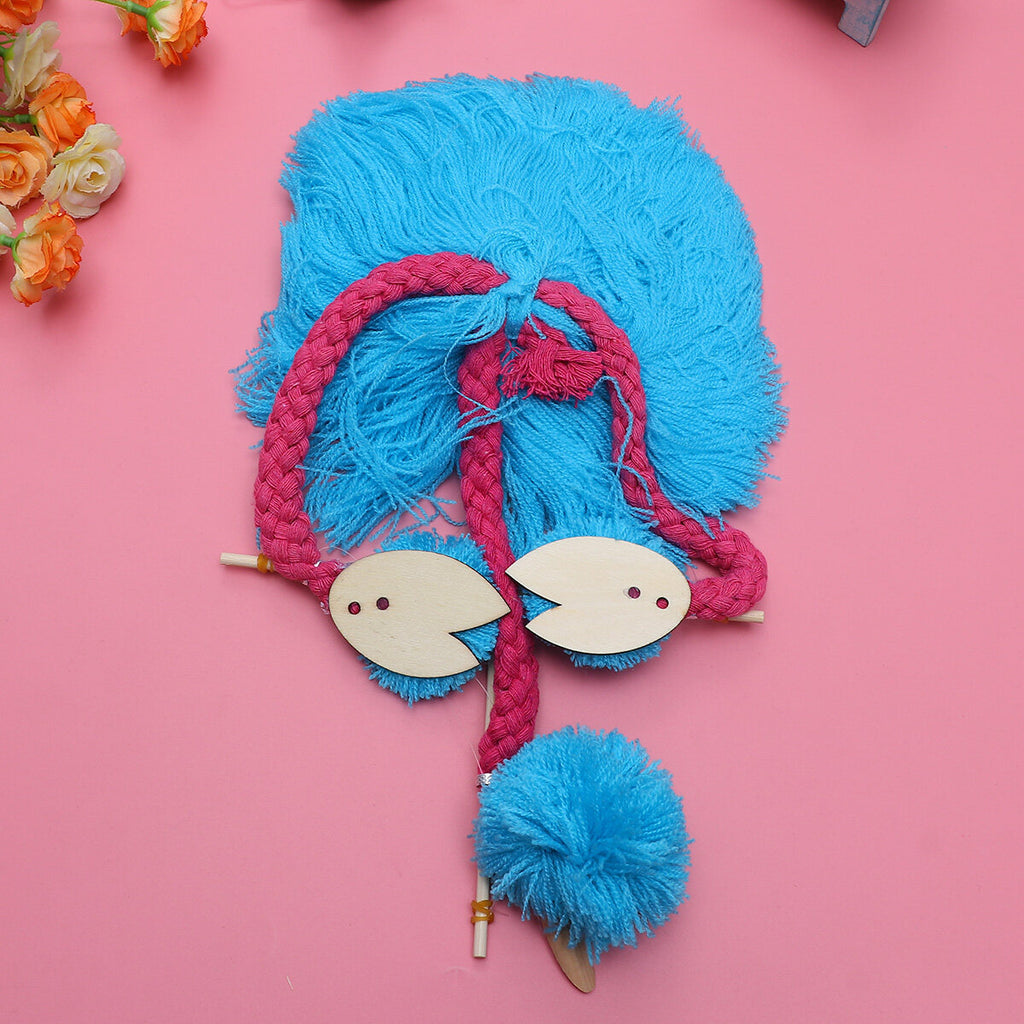 Sky-blue 5PCS String Puppets Plush Ostrich Marionette Toy Q411