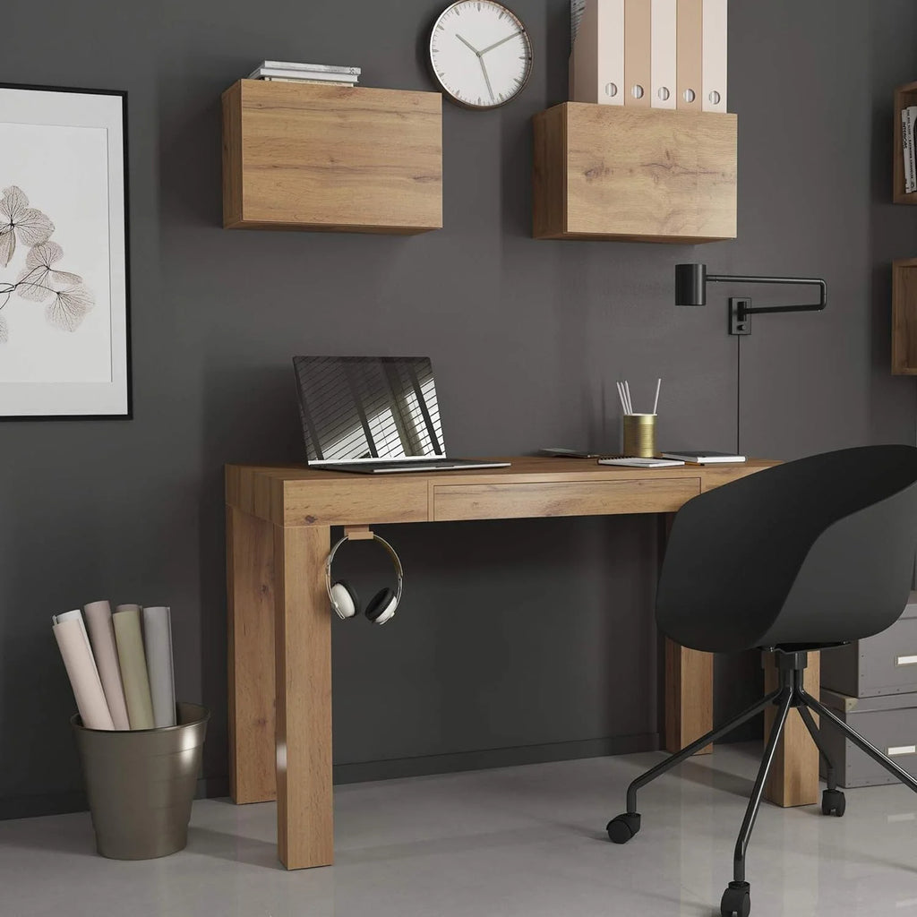 Cube Wall Unit With Door Oak M831989