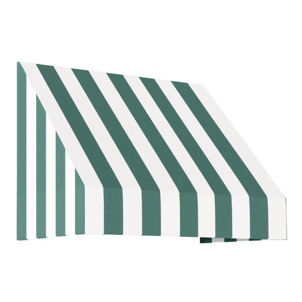 Forest/White Stripe Acrylic Fixed Awning S932328