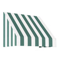 Forest/White Stripe Acrylic Fixed Awning S932328