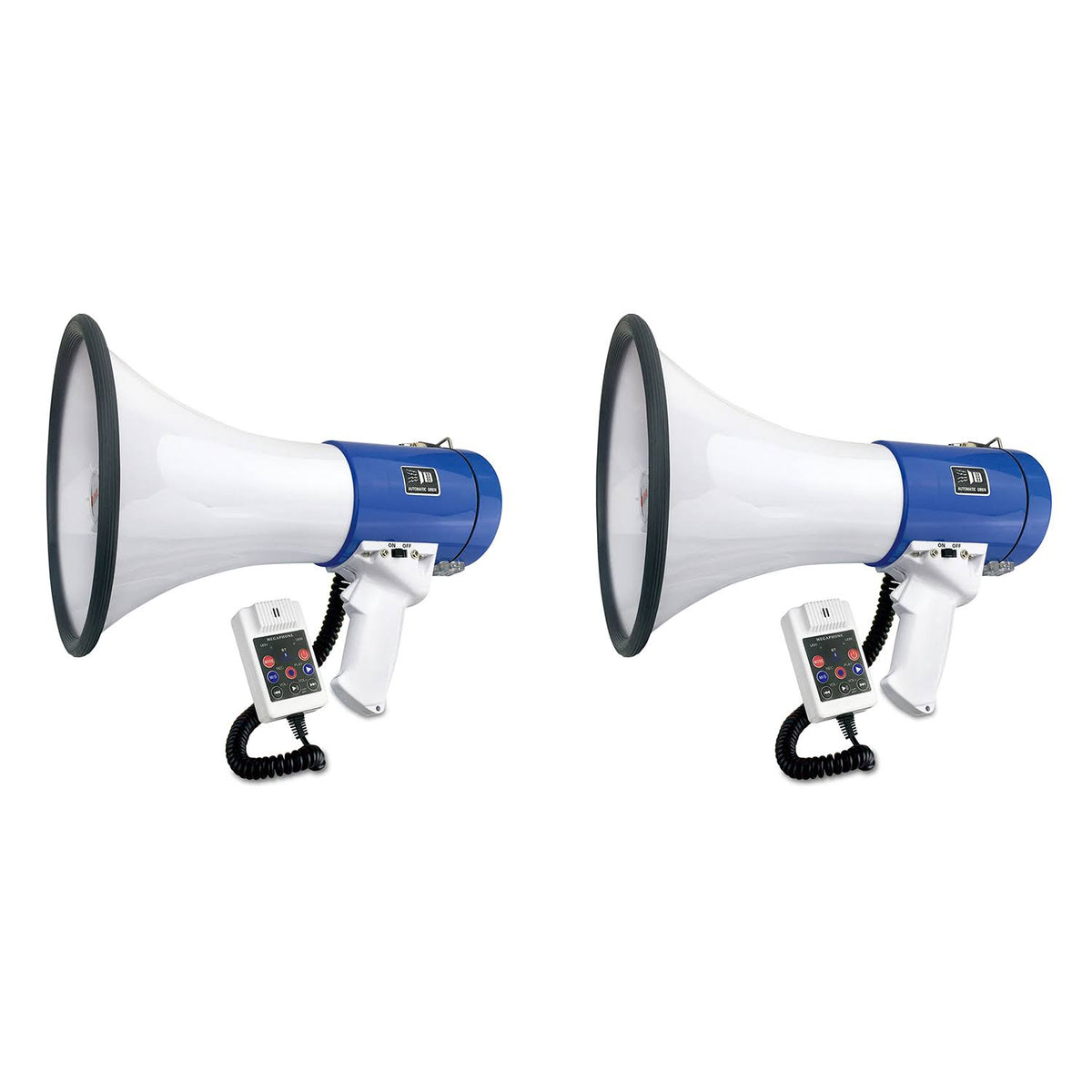 50W Rechargeable Megaphone Speaker with Built in Siren (2 Pack) T74976