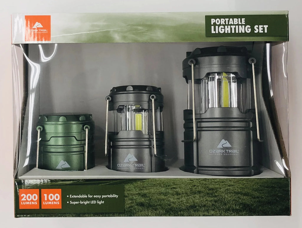 3 Pack AAA & AA Batteries LED Camping Lanterns H766
