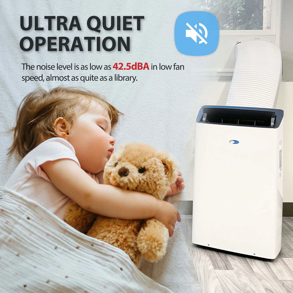 14,000 BTU Dual Hose AC, Heater, Dehumidifier, Fan L85395