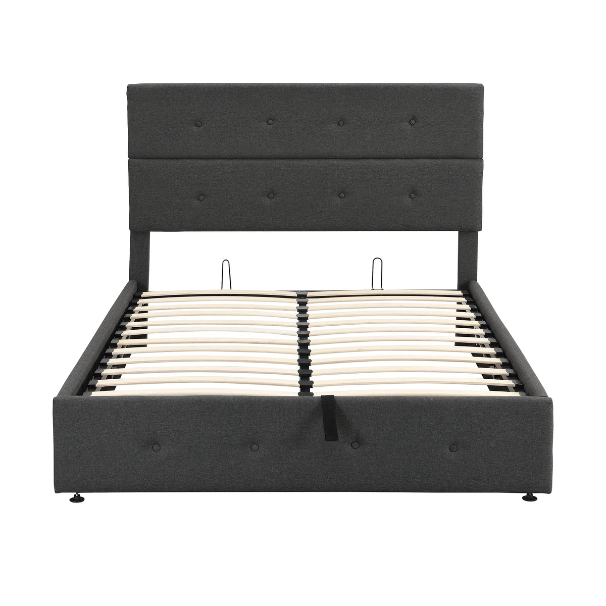 Upholstered Full Storage Platform Bed Y98525