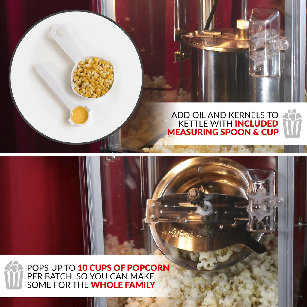 2.5 Ounce Popcorn Cart with 5-Quart Bowl V42088
