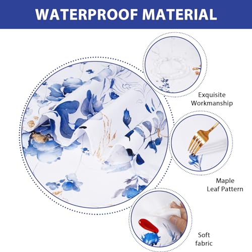 Watercolor Wildflower Waterproof Polyester Tablecloth 60x104 Inch K50129