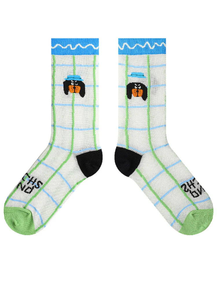 Cartoon Puppy Pattern Socks T24118