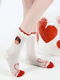 Cartoon Puppy Pattern Socks T24118