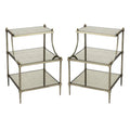 Mirrored End Table Set of 2 X27842